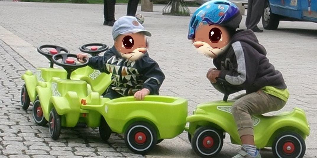 Bobby-Cars sind bei den Kindern sehr beliebt