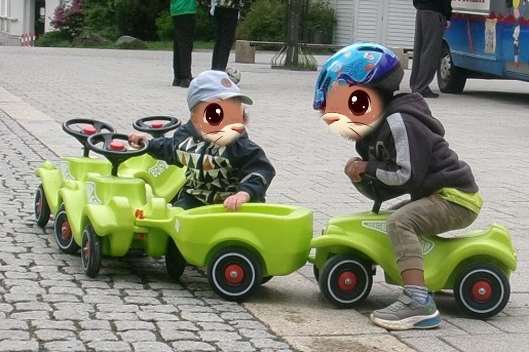 Bobby-Cars sind bei den Kindern sehr beliebt