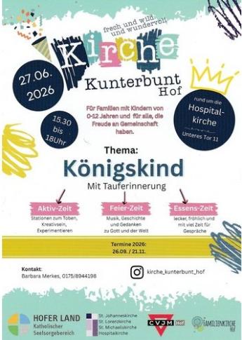 Plakat Kirche Kunterbunt