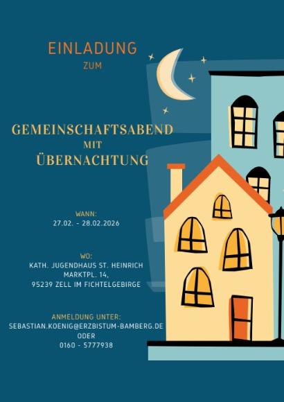 Gemeinschaftsabend mit Übernachtung
