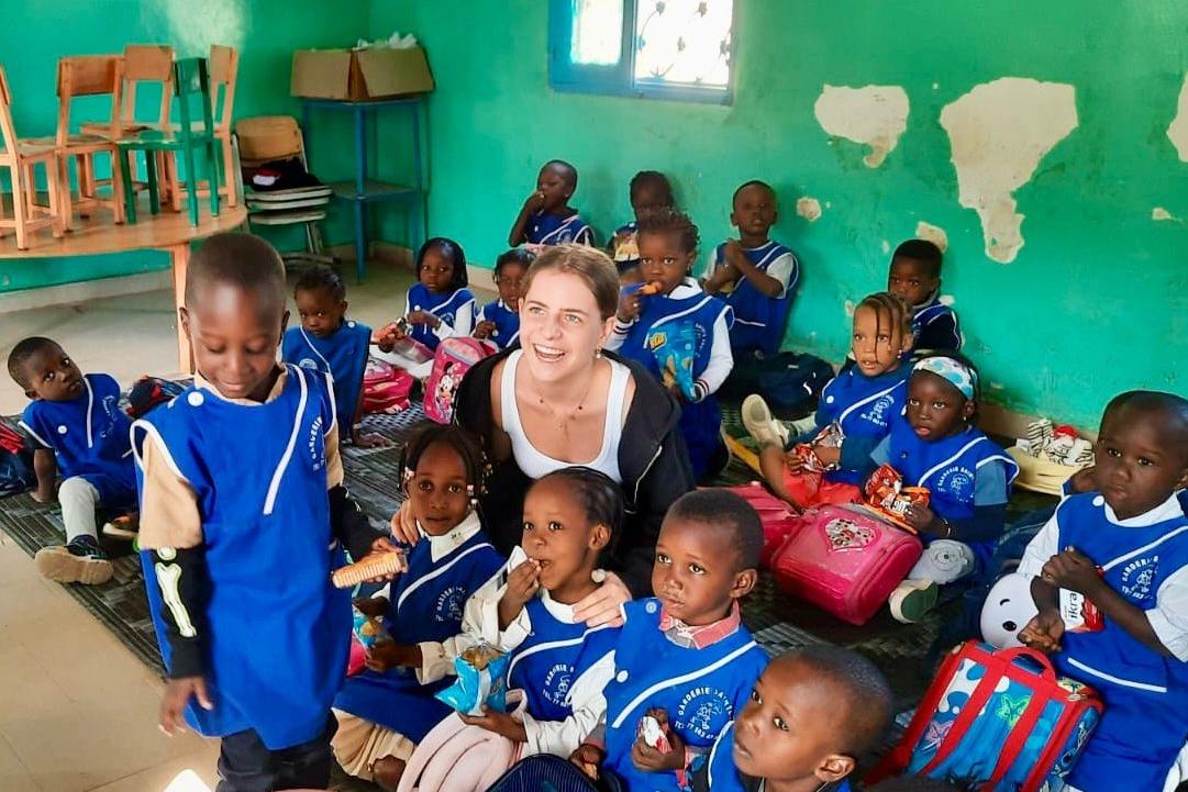 Johanna, Freiwillige im Kindergarten