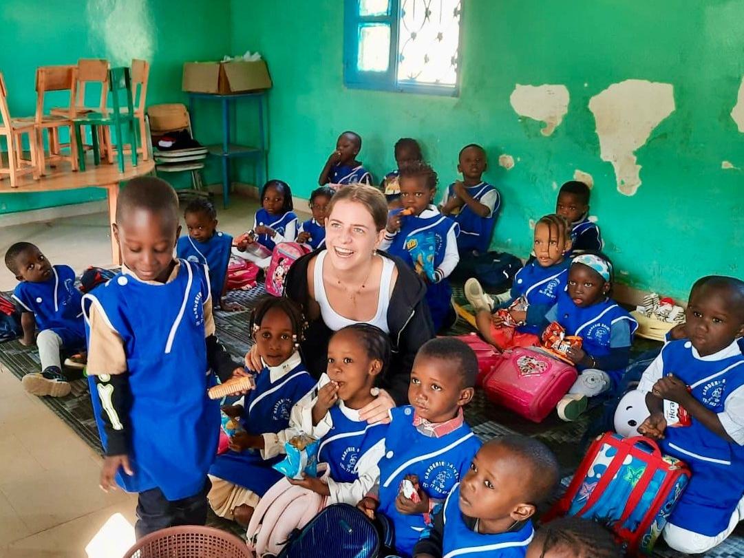 Johanna, Freiwillige im Kindergarten