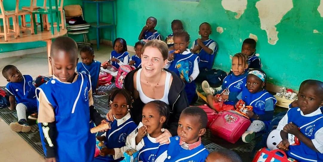 Johanna, Freiwillige im Kindergarten